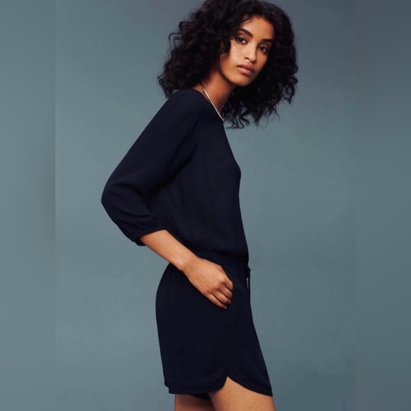 Babaton Aritzia Keagan Navy Blue Romper Playsuit - Picture 15 of 17